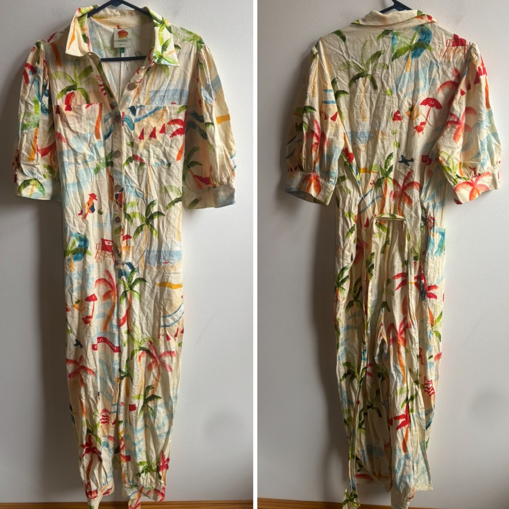FARM Rio | Copacabana Button Front Jumpsuit - Picture 3 of 4
